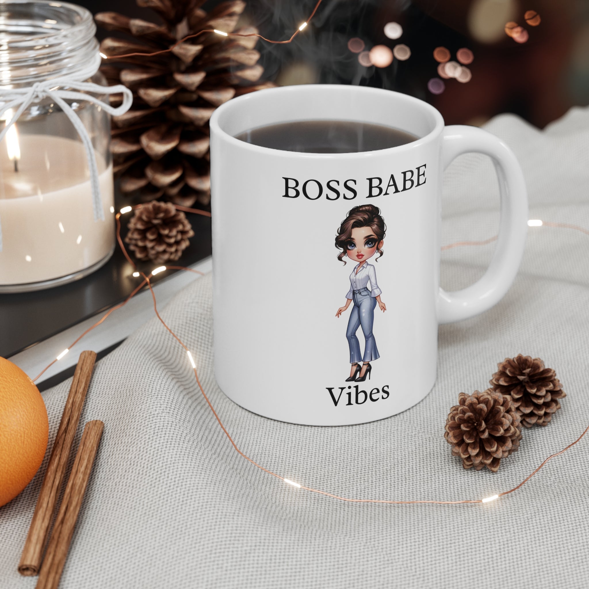 Boss Babe Vibes Mug | Motivational Office Cup