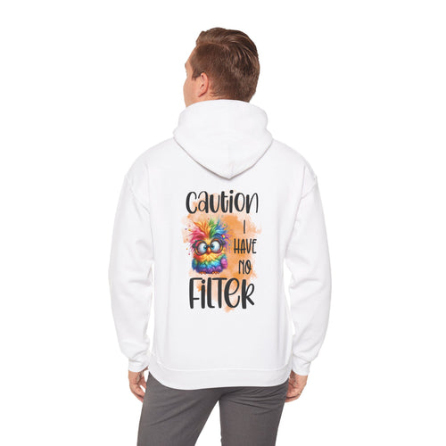 ''I Have No Filter'' Unisex Heavy Blend Hoodie with Funny Phrase