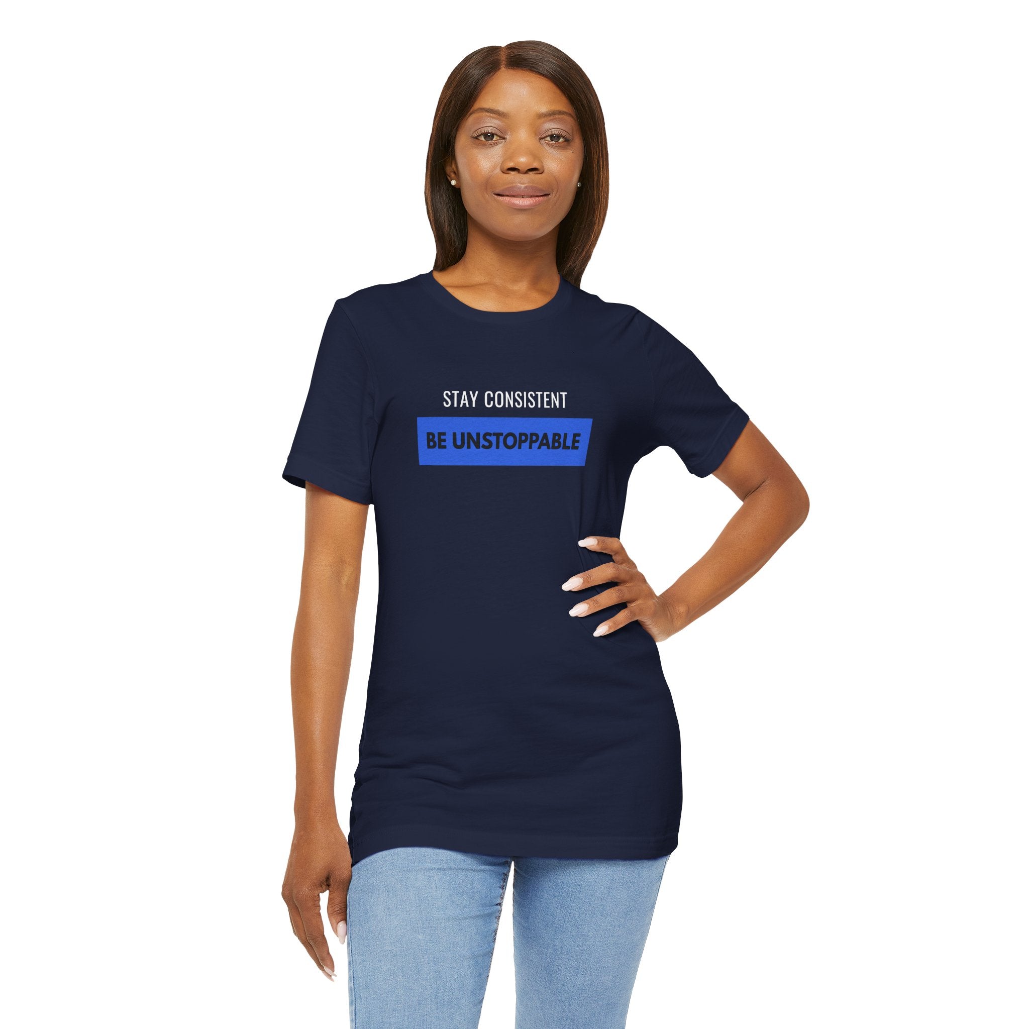 Stay Consistent Tee | Motivational Typography T-shirt