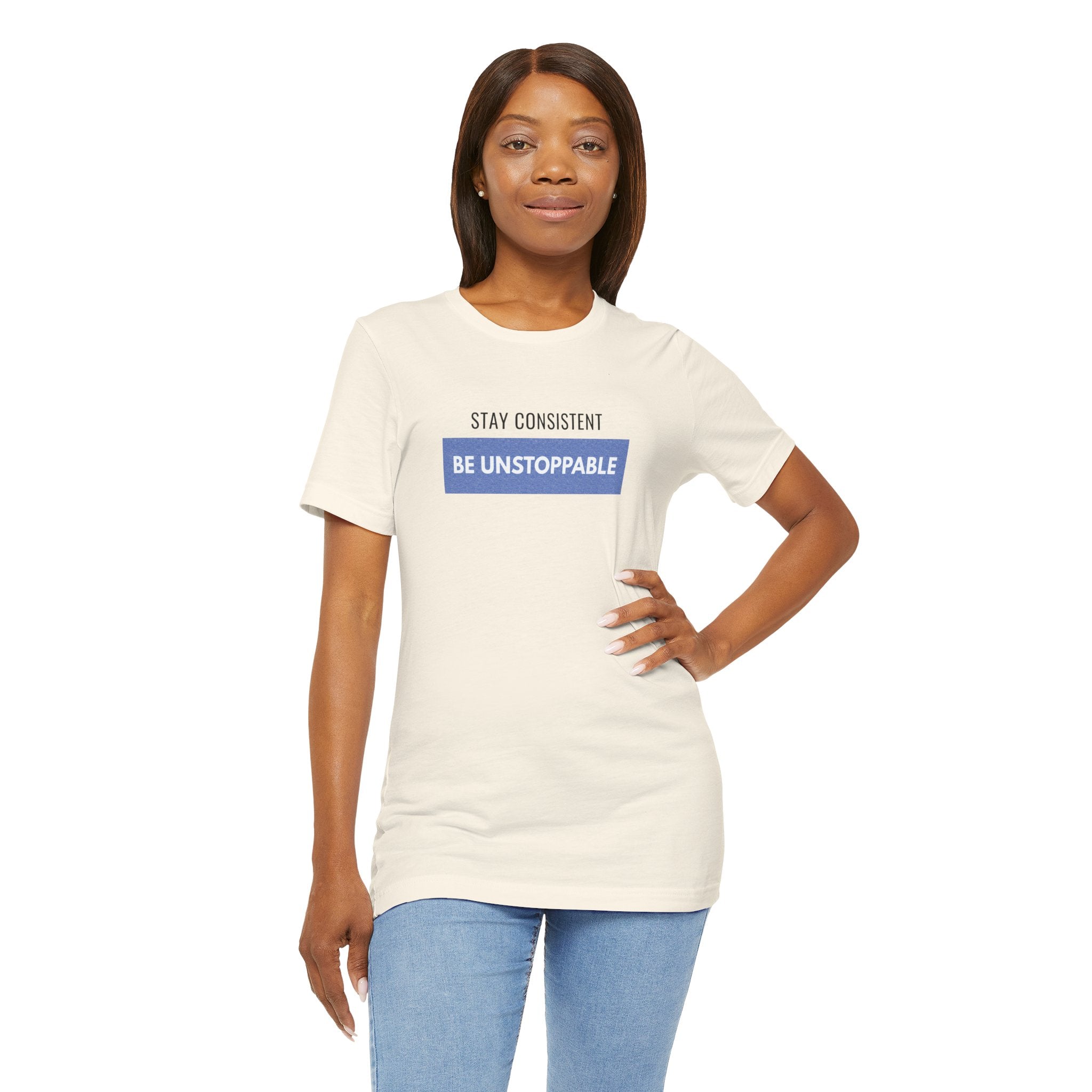 Stay Consistent Tee |  Motivational Typography T-shirt
