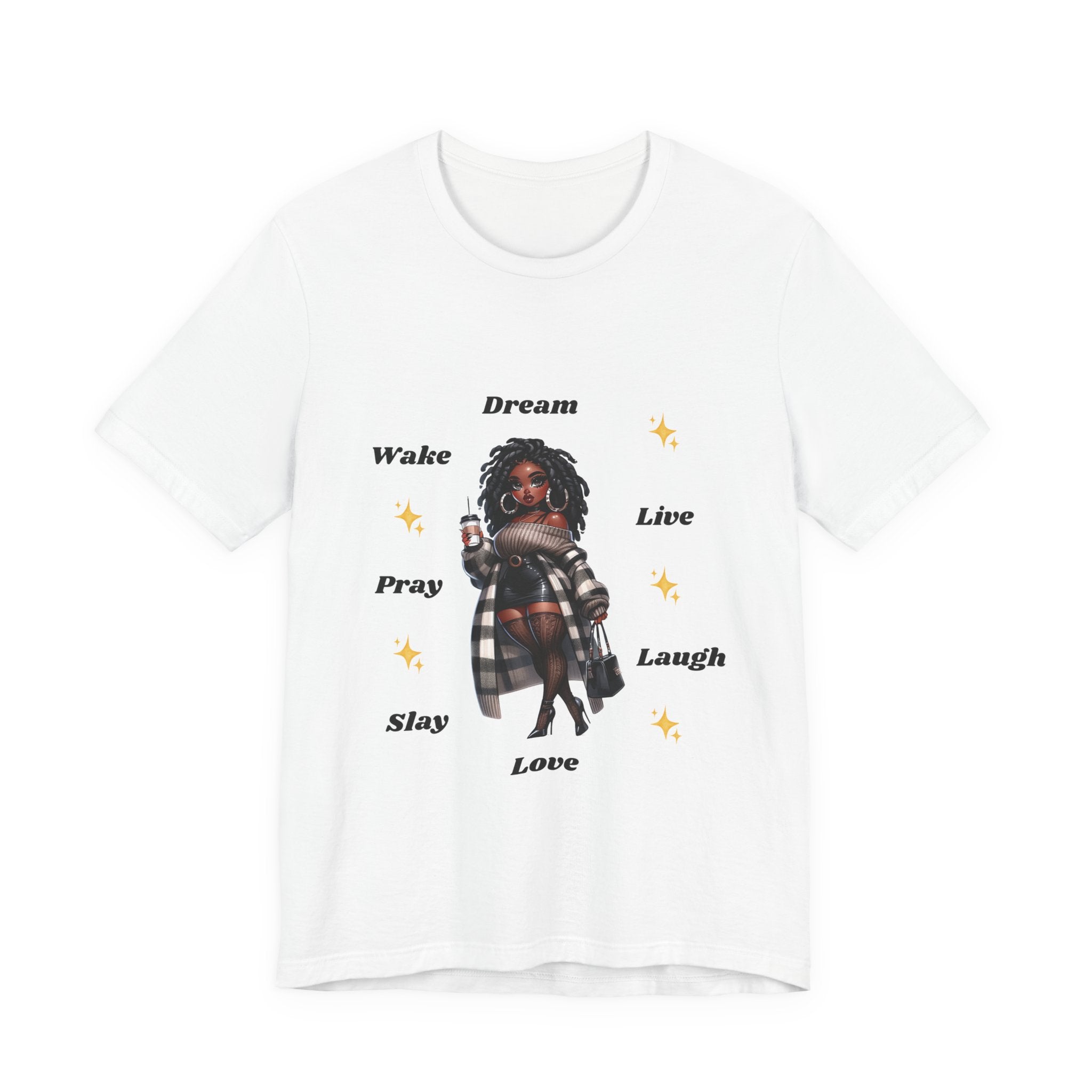 Wake Pray Slay Graphic Tee | Girl Boss illustration T-Shirt