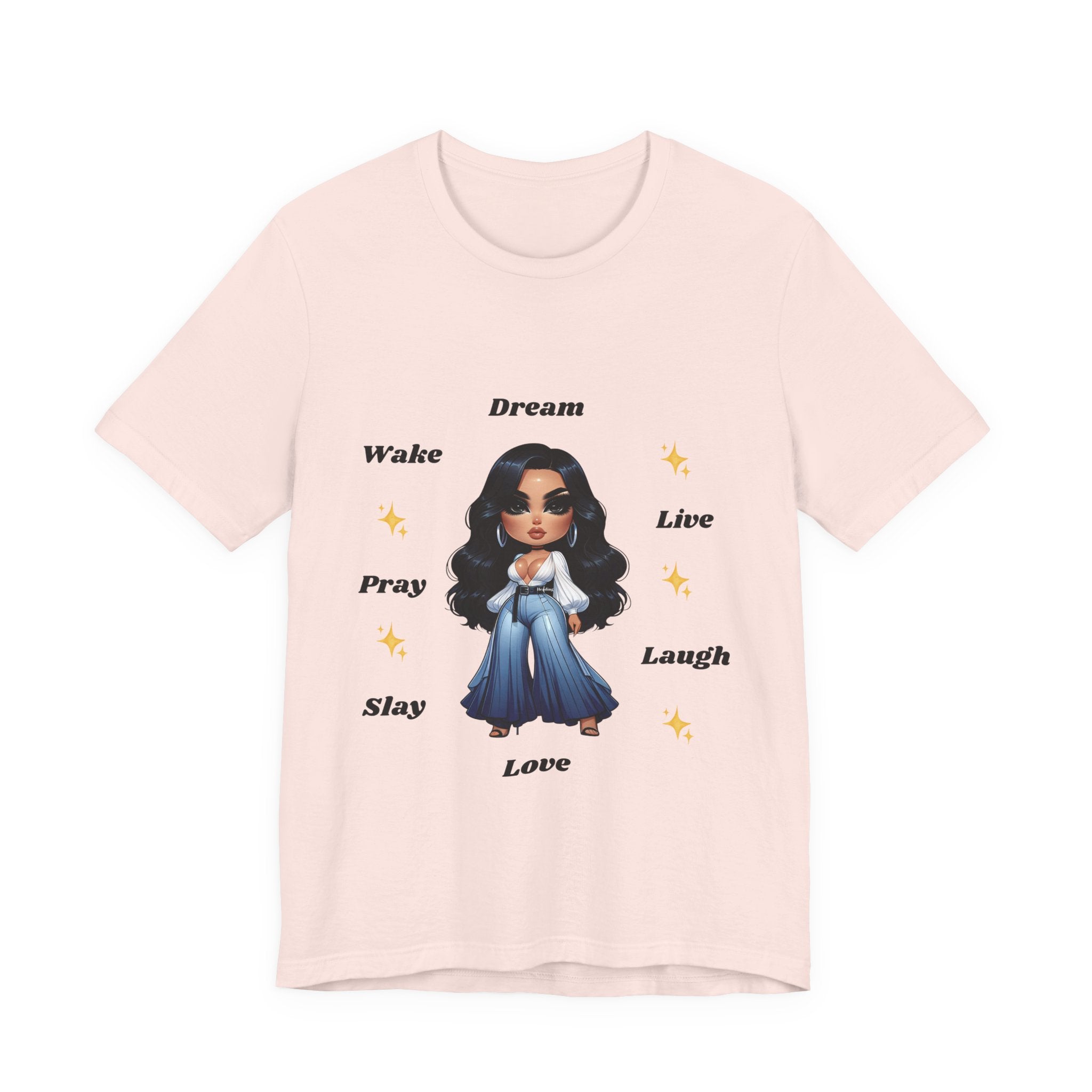 Wake Pray Slay Graphic Tee | Girl boss illustration T-Shirt