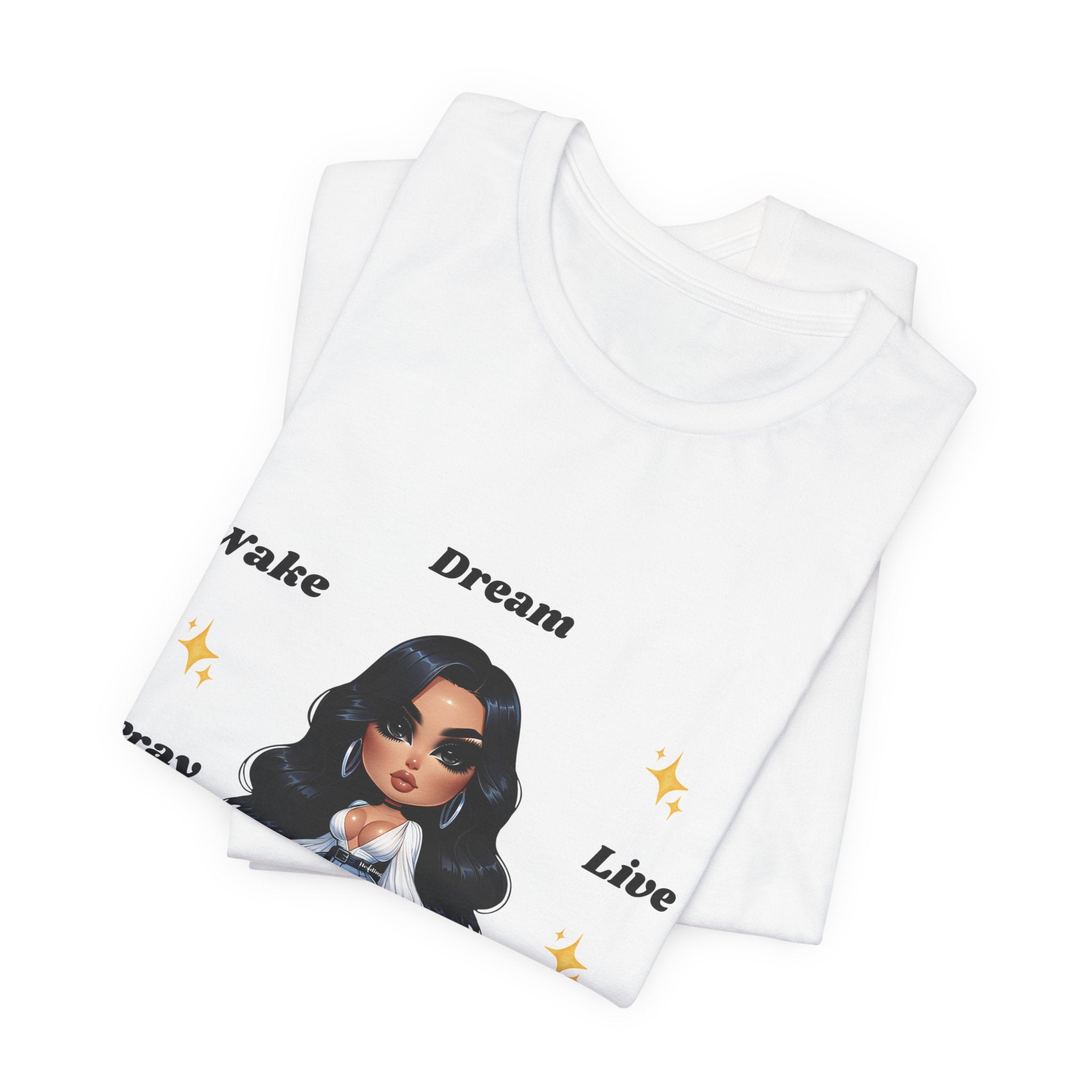 Wake Pray Slay Graphic Tee | Girl boss illustration T-Shirt