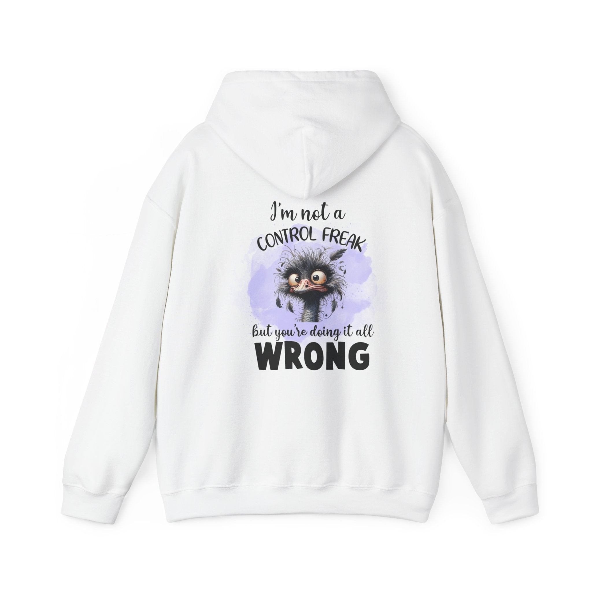 ''I'm Not a Control Feak'' Unisex Heavy Blend Hoodie with Funny Phrase