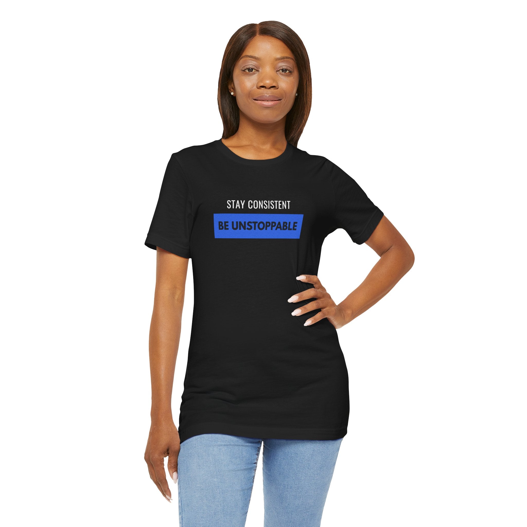 Stay Consistent Tee | Motivational Typography T-shirt